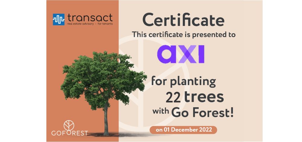 Certificate GO FOREST AXI 2022