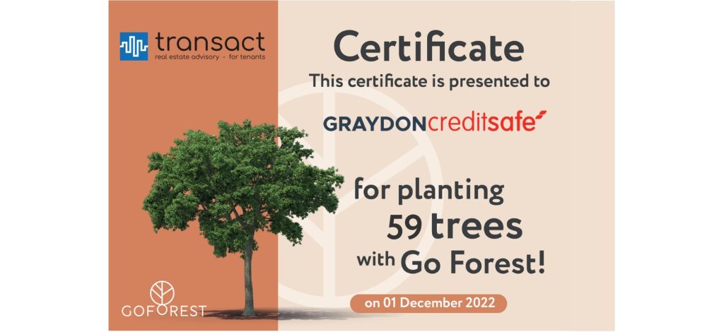 Certificate GO FOREST Graydoncreditsafe 2022
